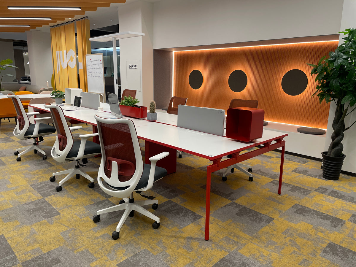 Integra Modular Open-Plan Office Workstation with Built-in Overhead Lighting