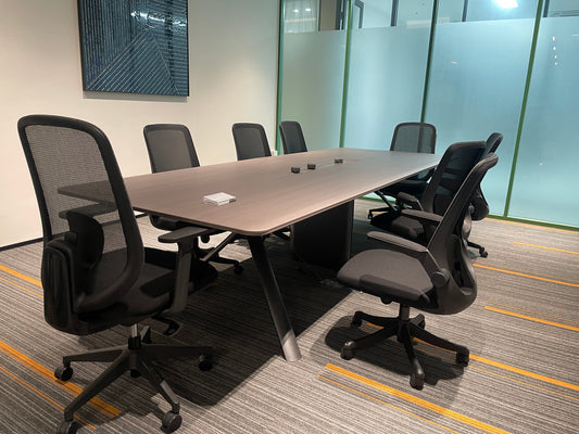 Focus Series Executive Conference Table with Angled Profile Legs