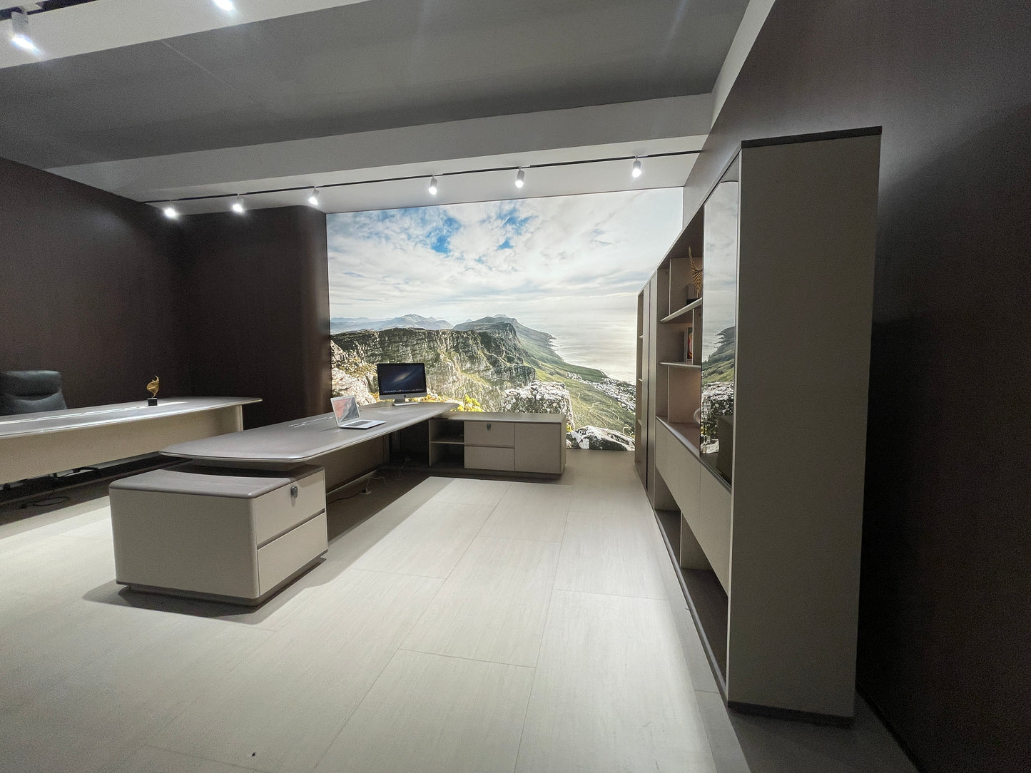 Premium Minimalist CEO Desk | Commercial-Grade MDF Office Furniture