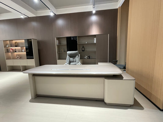Premium Modern Executive Desk | L-Shaped Manager Workstation with PEI Surface